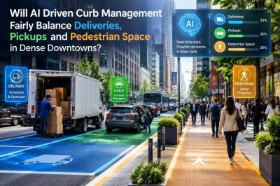 Will ai-driven curb management fairly balance deliveries, pickups and pedestrian space in dense downtowns?