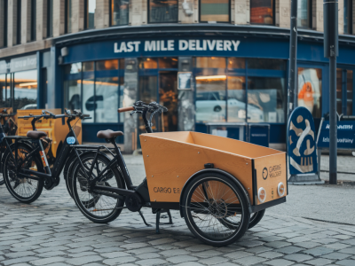 How can citywide battery leasing for cargo e-bikes cut last-mile costs compared with small electric vans?