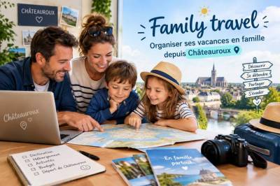 Family travel: organiser ses vacances en famille depuis Châteauroux