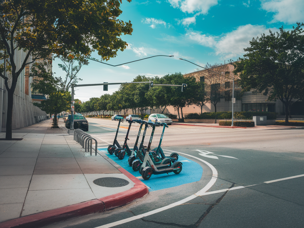 Can curbside ai prioritize deliveries, pickups and e-scooter parking without penalizing pedestrians?