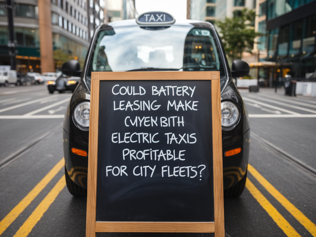 Could battery leasing make electric taxis profitable for city fleets