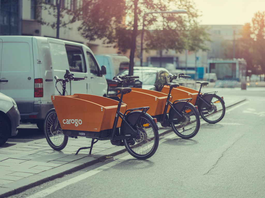 Can citywide battery leasing for cargo e-bikes make zero-emission same-day deliveries cheaper than vans?