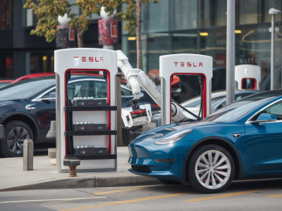 Could modular battery swap kiosks let tesla taxis stay on the road all day?