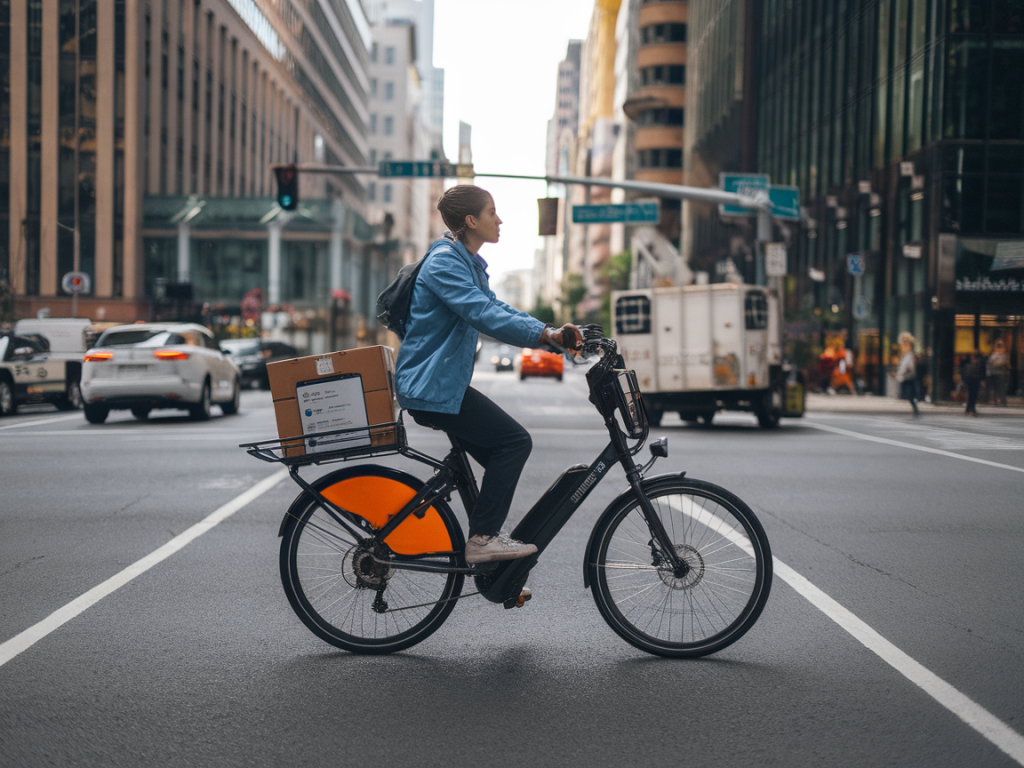 How would citywide battery leasing for e-bike couriers change last-mile costs and emissions?