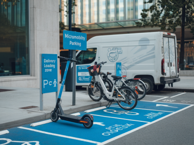How can curbside ai enforcement balance micromobility parking and delivery loading zones?